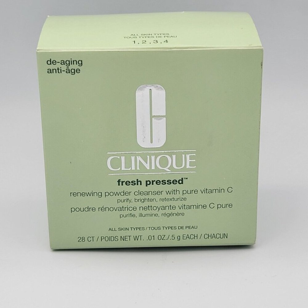 Clinique Fresh Pressed Renewing Powder Cleanser with Pure Vitamin C - 28ct/0.5g